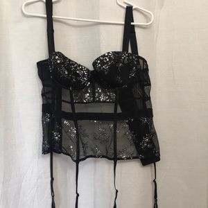 Black and Silver Lingerie